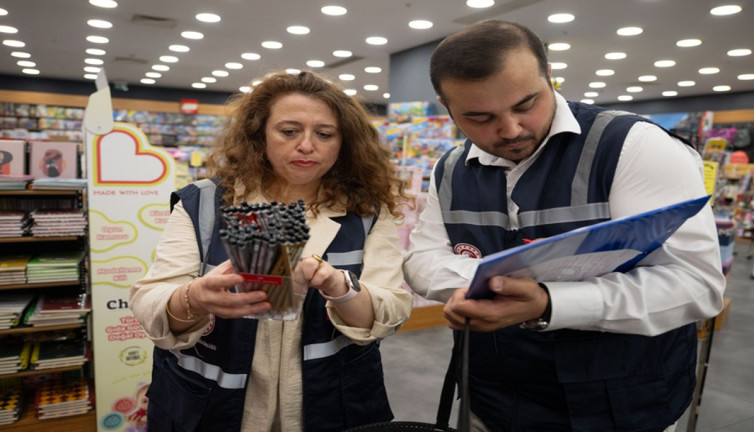 Kırtasiye ürünlerinin fiyatları denetlendi