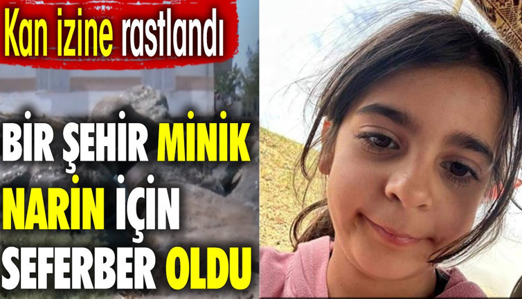 Bir şehir minik Narin için seferber oldu. Kan izine rastlandı