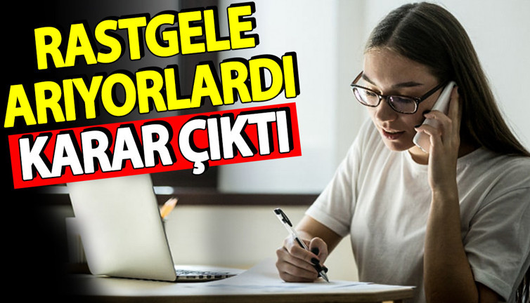 Rastgele arıyorlardı karar çıktı