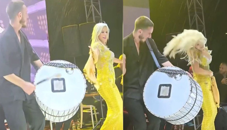 Ceylan Erzurum'da dans ederken kendinden geçti