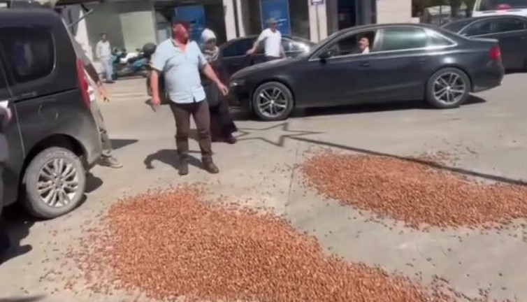 Torbalarca fındığı yollara döktüler. İstilaya duyarsız kalan bakanlık çiftçiyi çileden çıkardı