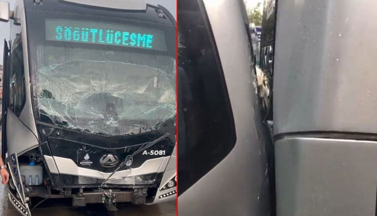 Avcılar'da metrobüs kazası: İki yaralı