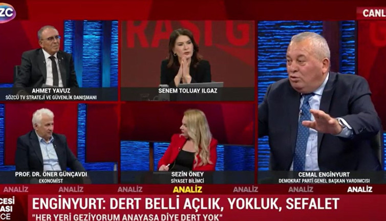 DP'li Enginyurt'tan Bilal Erdoğan'a sert tepki. Konuklar zor zapt etti