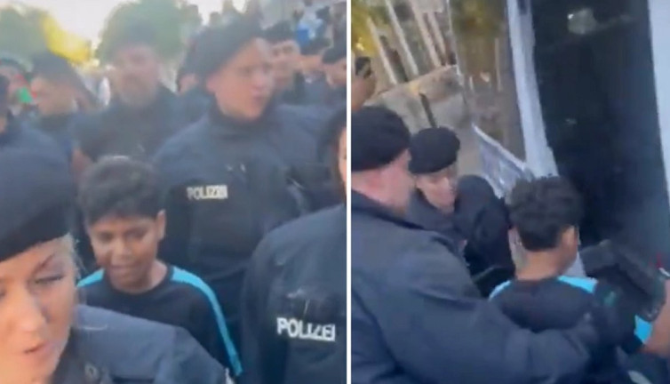 Alman polisi Filistin gösterisinde 10 yaşındaki çocuğu gözaltına aldı