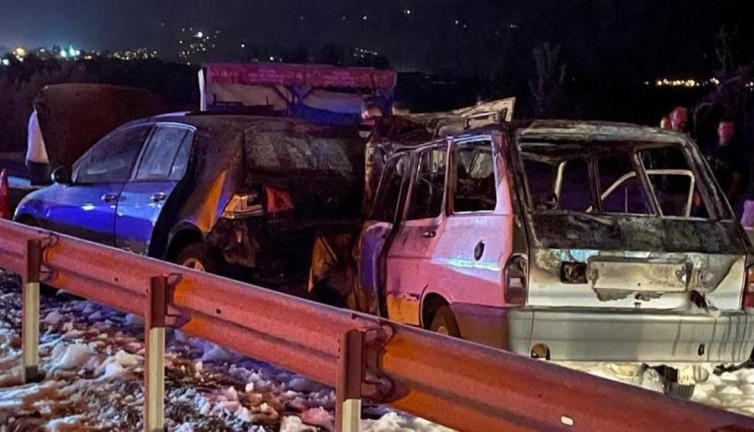 Yanan otomobil karı-kocaya mezar oldu. Araç LPG'liydi