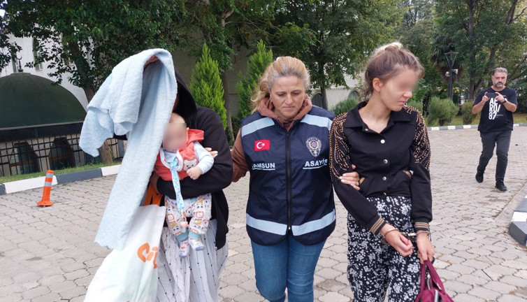 Samsun'da 9 aylık hamile kadın kocası ve arkadaşlarıyla polis evini soydu