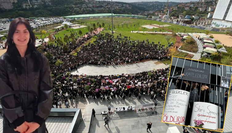 Sıra arkadaşlarından katledilen Ayşenur Halil için eylem: Adalet Sarayı değil adalet istiyoruz