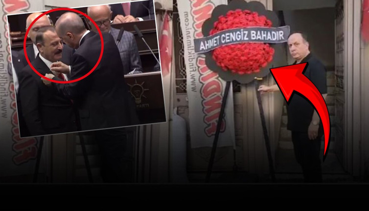 AKP’ye “Hırsız” diyen Başkan’a Erdoğan rozet taktı! AKP’li yönetici de partinin kapısına siyah çelenk koydu
