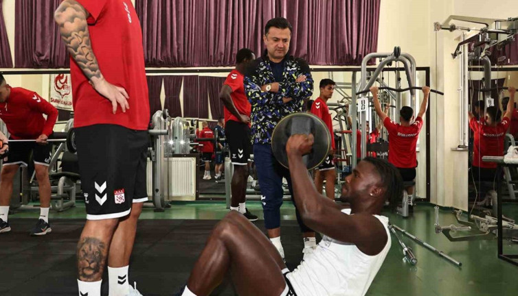 Sivasspor, fitness salonunda çalıştı