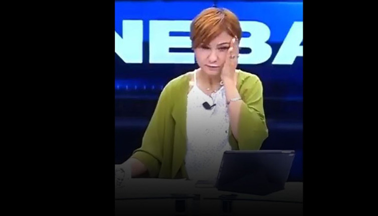 Malatya'daki depreme canlı yayında yakalanan spikerin panik anları