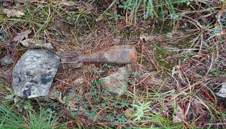 Patlamamış havan topu bulundu