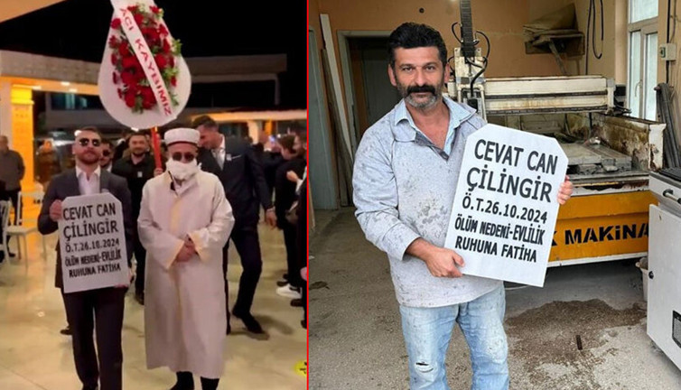 Yok böyle düğün! Mezar taşı getirip helallik istediler