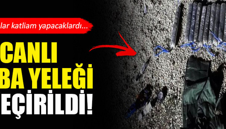 Sınırda 4 adet canlı bomba yeleği ele geçirildi