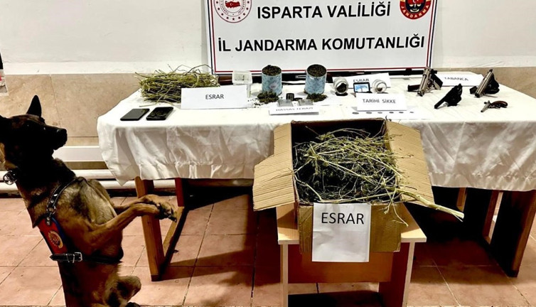 Isparta’da uyuşturucu operasyonu: 2 gözaltı