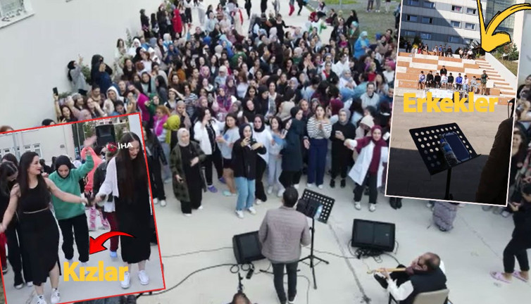 Kız ve erkek öğrencilerin konsere verdiği tepkiler olay oldu! O anlar milyonlarca kez izlendi