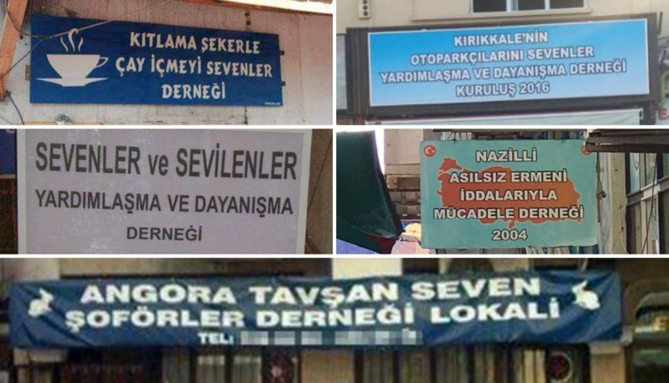 ‘Böyle isim mi olur’ dedirten ilginç dernekler: Aklını oynatanlar, Bekar danışmanlığı, Tanısan seversin ve daha niceleri…