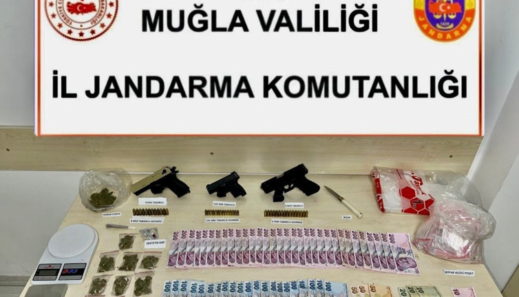 Kiralık villada uyuşturucu baskını