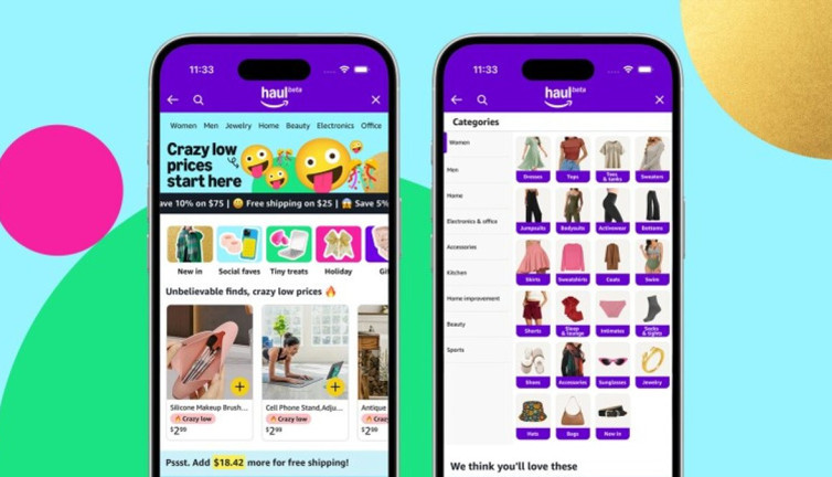 Amazon, Temu ve Shein'e rakip olacak Haul'u tanıttı