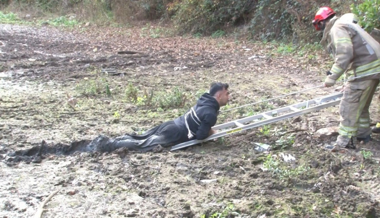 Balık merakı bataklıkta bitti