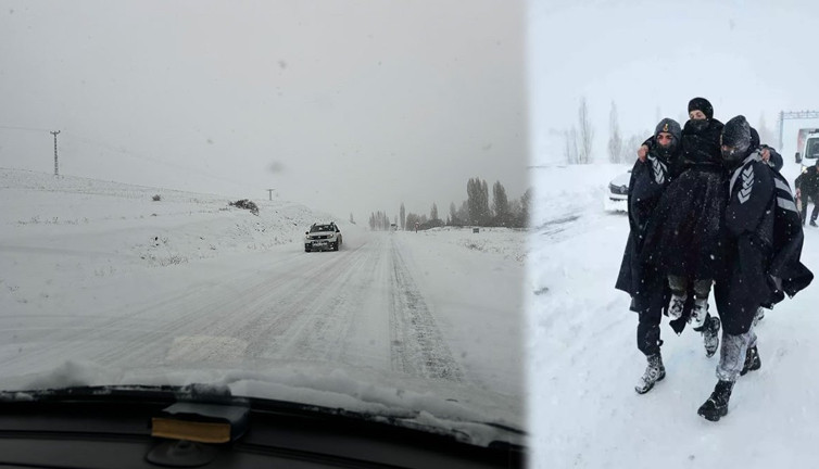 Sivas’ta yoğun kar yağışı 645 köy yolunu kapattı vatandaşlar mahsur kaldı