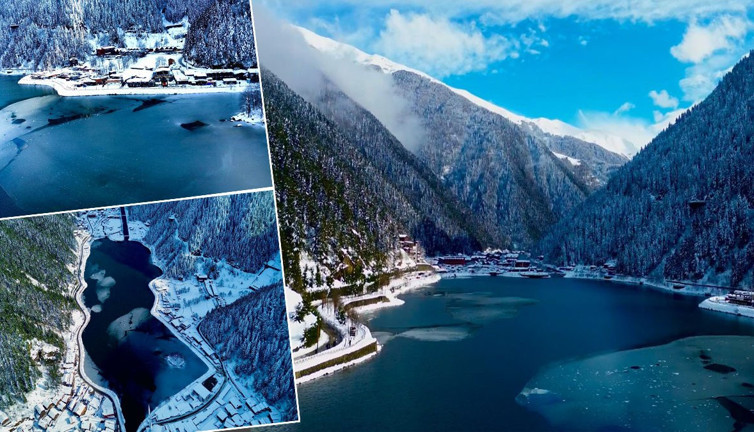 Uzungöl kartpostallık görüntüleriyle adeta büyüledi!