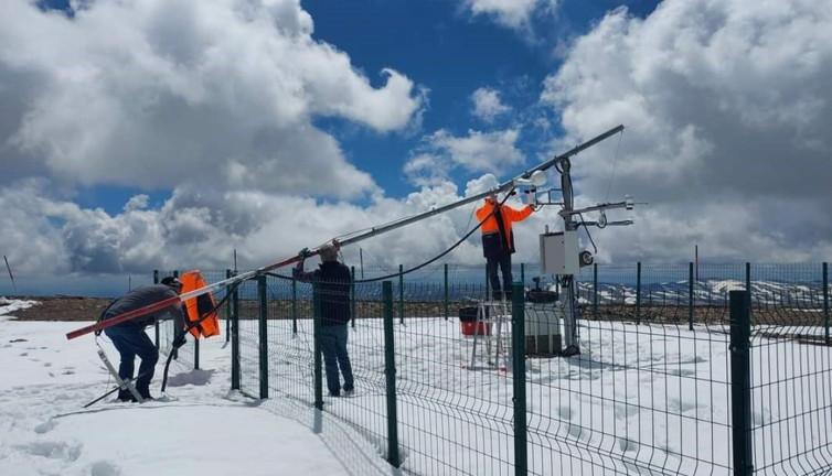 Palandökenin zirvesindeki azim dikkat çekti