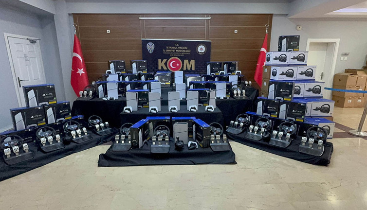 İstanbul’da oyun seti ve konsolu operasyonu: Piyasa değeri 50 milyon lira