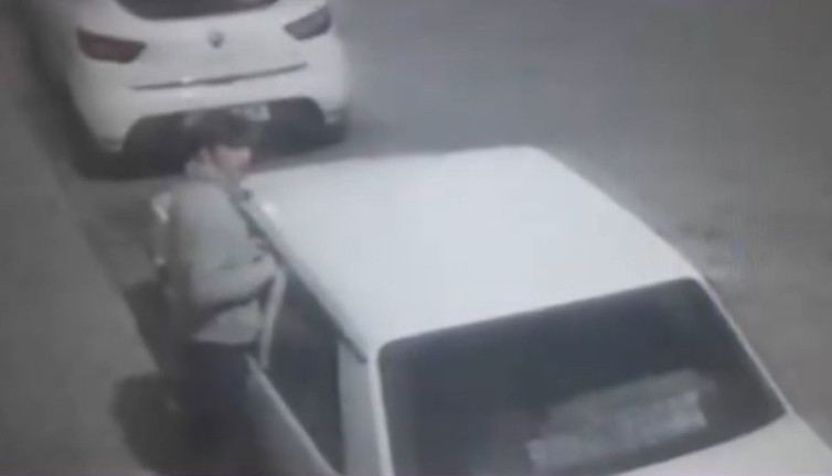 Oto faresi güvenlik kamerasında