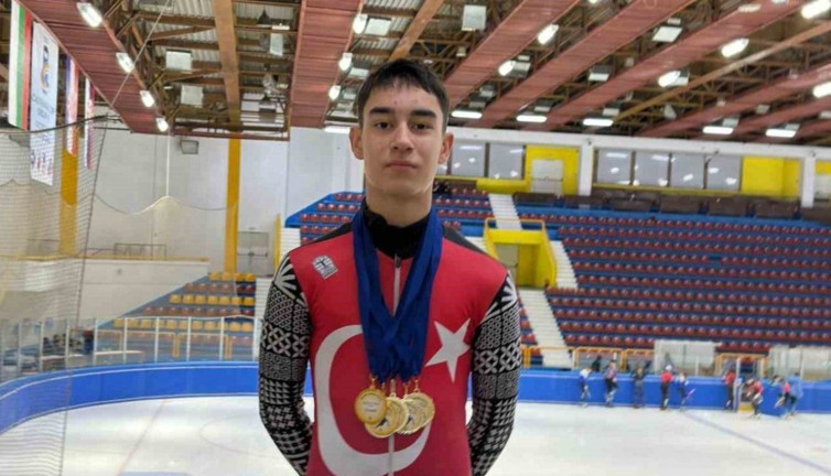 Milli sürat patenci İlyas Karadağ, 4 altın madalya kazandı