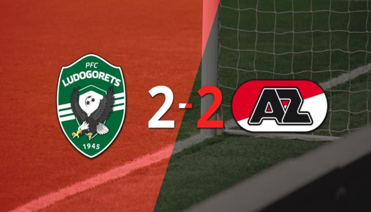 AZ 2-0 öne geçtiği maçta Ludogorets'le berabere kaldı