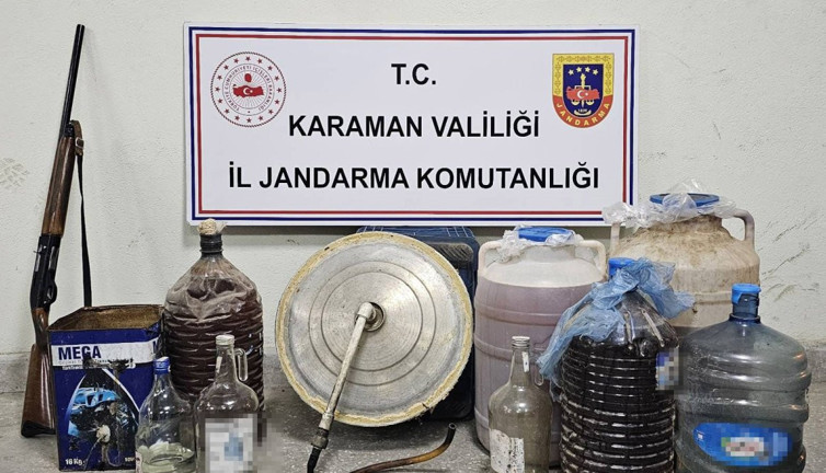 Karaman’da kaçak içki operasyonu