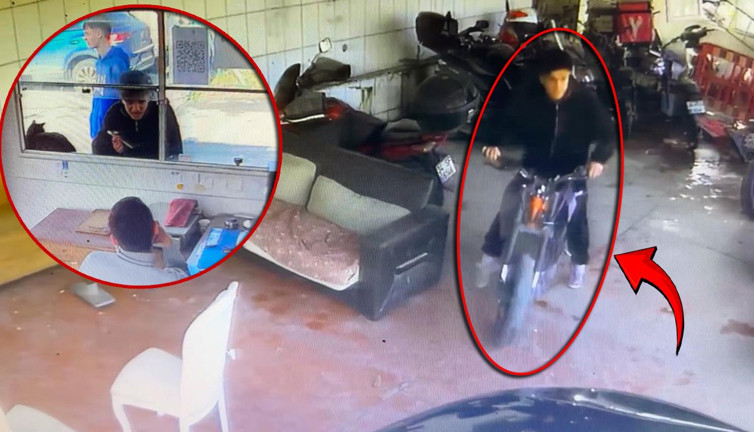 Yediemin otoparkında akılalmaz hırsızlık! Hem çaldı hem de film gibi kaydettirdi