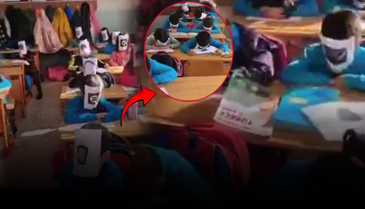 Devlet okulunda skandal görüntüler! Çocukları kullanarak kripto para reklamı yaptı