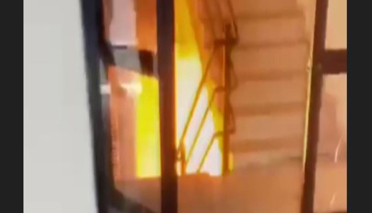 Binadaki trafo patladı