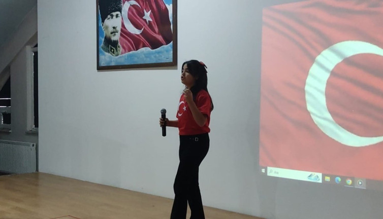 Kulu'da öğrenciler İstiklal Marşı'nı güzel okumak için yarıştı: Birinci Cumhuriyet İlkokulu