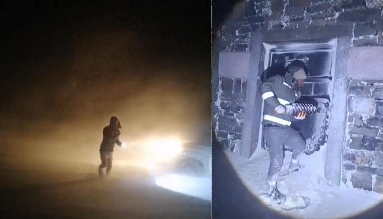 Şırnak’ta fırtına ve tipiye yakalanan elektrik arıza ekipleri böyle kurtarıldılar