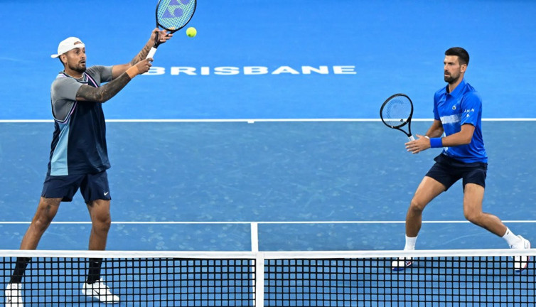 Djokovic ve Kyrgios’tan inanılmaz performans