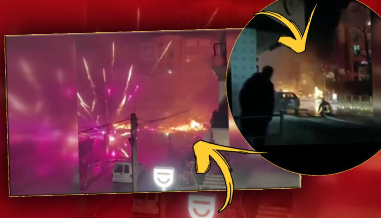 Kosova'da havai fişekler bomba gibi patladı! Ortalık savaş alanına döndü