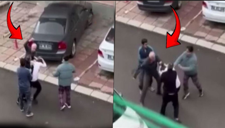 Keçiören'de sokak boks ringine döndü! Yumruklar havada uçuştu