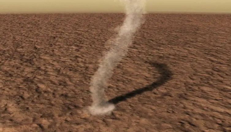 NASA'dan çarpıcı görüntüler geldi! Toz şeytanları ilk kez detaylı olarak görüntülendi