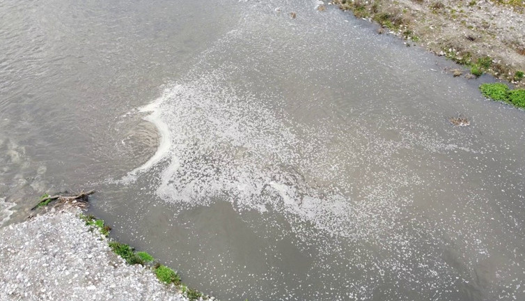 Yeşilırmak köpürdü. Nedeni açıklandı