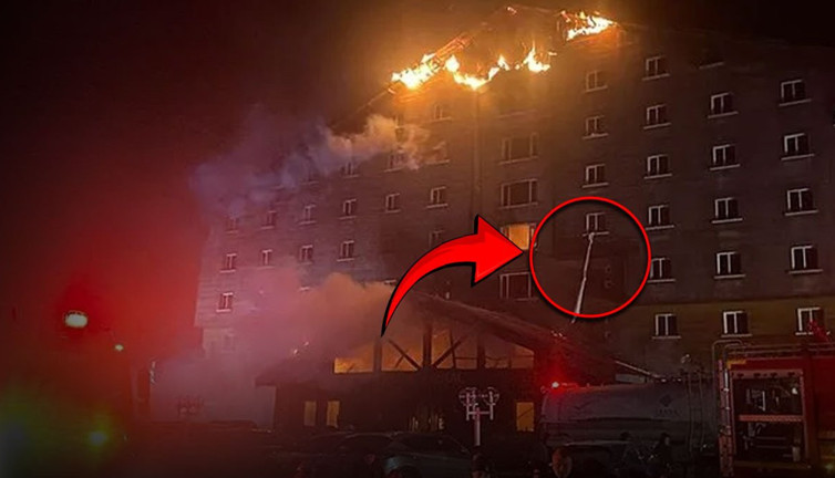 Yardım çığlıkları otelde yankılandı! Mahsur kalanlar çarşaflarla inmeye çalıştı