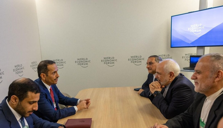 İran ve Katar heyeti Davos'ta bir araya geldi