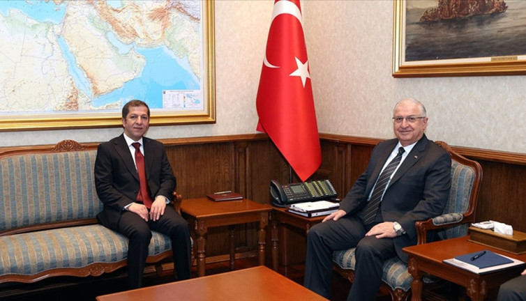 Milli Savunma Bakanı Güler, IKBY Peşmerge Özel Kuvvetler Komutanı Tümgeneral Barzani'yi kabul etti