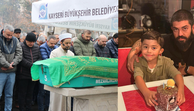 Babası tarafından kazara vurulmuştu! Minik Demir, son yolculuğuna uğurlandı