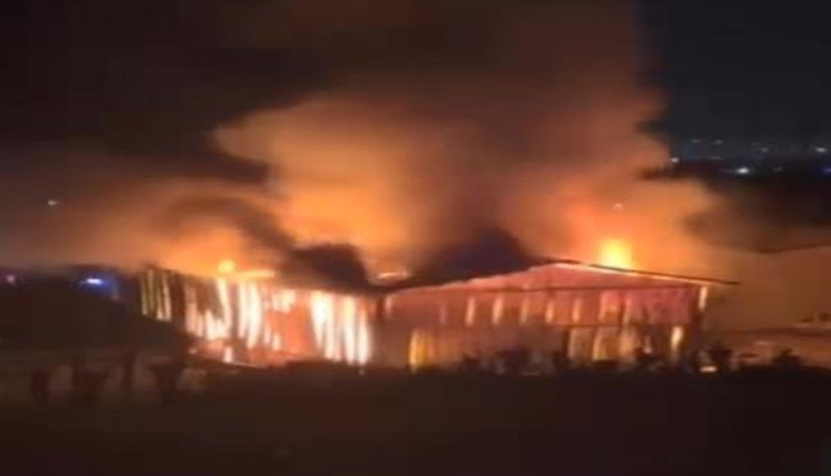 Yangından geriye sadece hurda yığınları kaldı