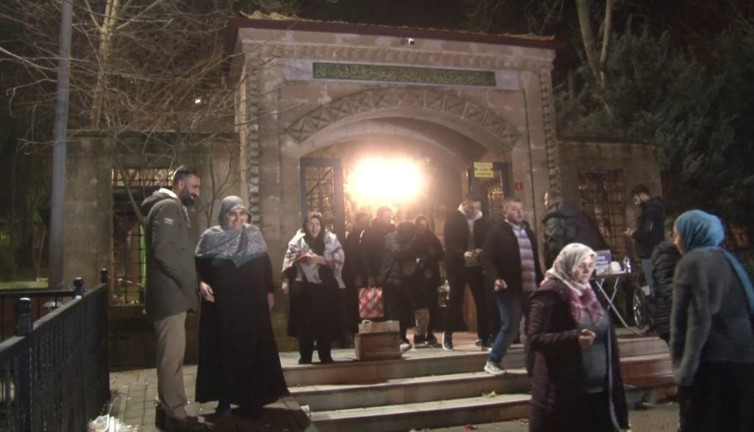 Miraç Kandili nedeniyle vatandaşlar Yuşa Tepesi'ne akın etti