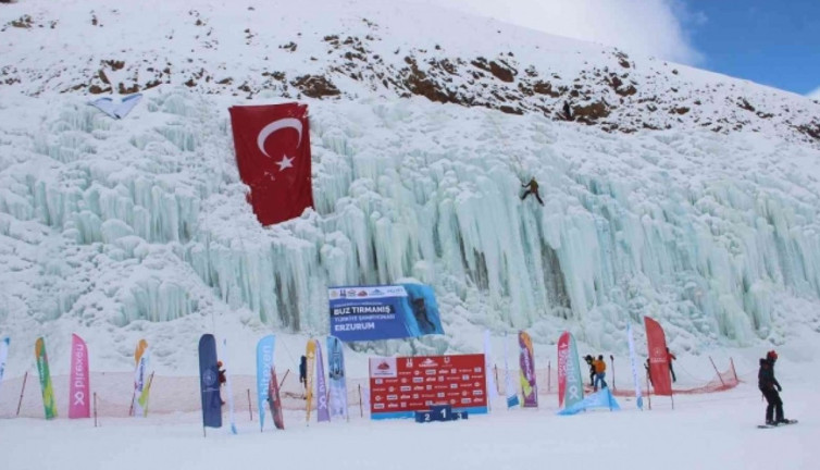 Türkiye Buz Duvarı Tırmanışı Şampiyonası başladı