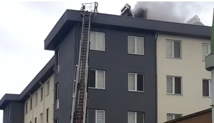 Samsun 'da lise pansiyonunda baca yangını