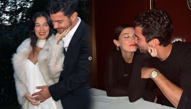 Pınar Deniz ve Kaan Yıldırım çiftinden romantik kar pozu! Gören bir daha baktı